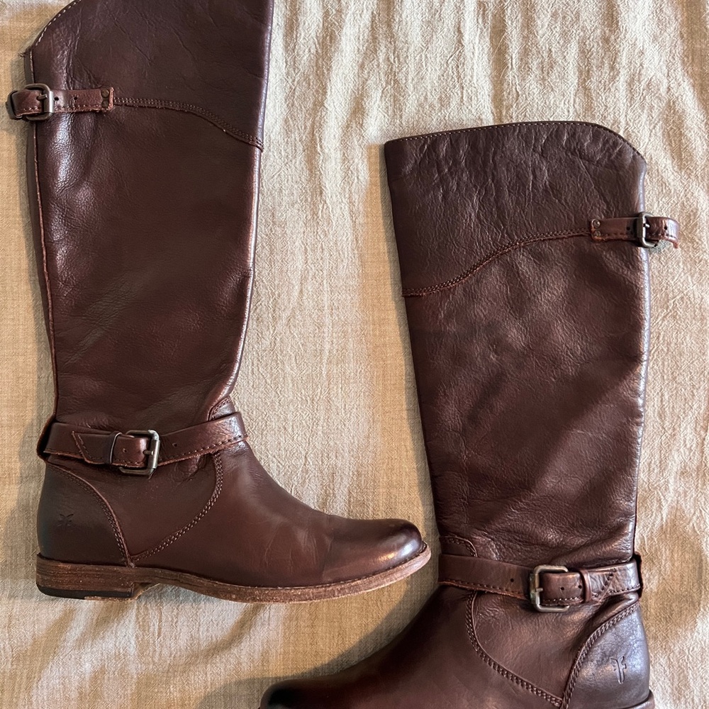 FRYE AND CO. Brown Riding Style Boots